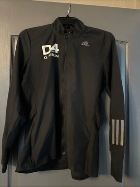adidas Black Performance D4 Zip Training Jacket